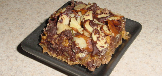 Chocolate Coconut Almond Butterscotch Mud Bar